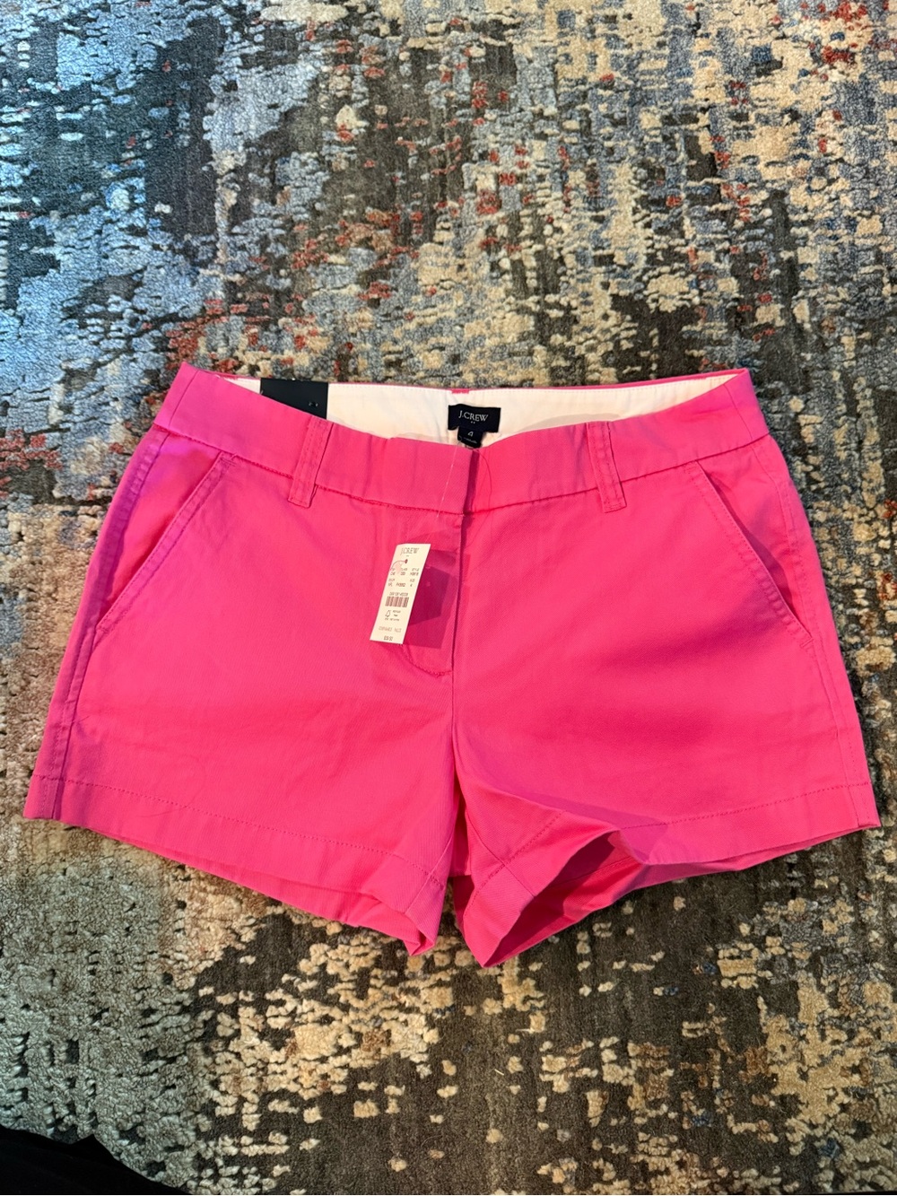 J. Crew Bright Pink 3.5 Chino Shorts